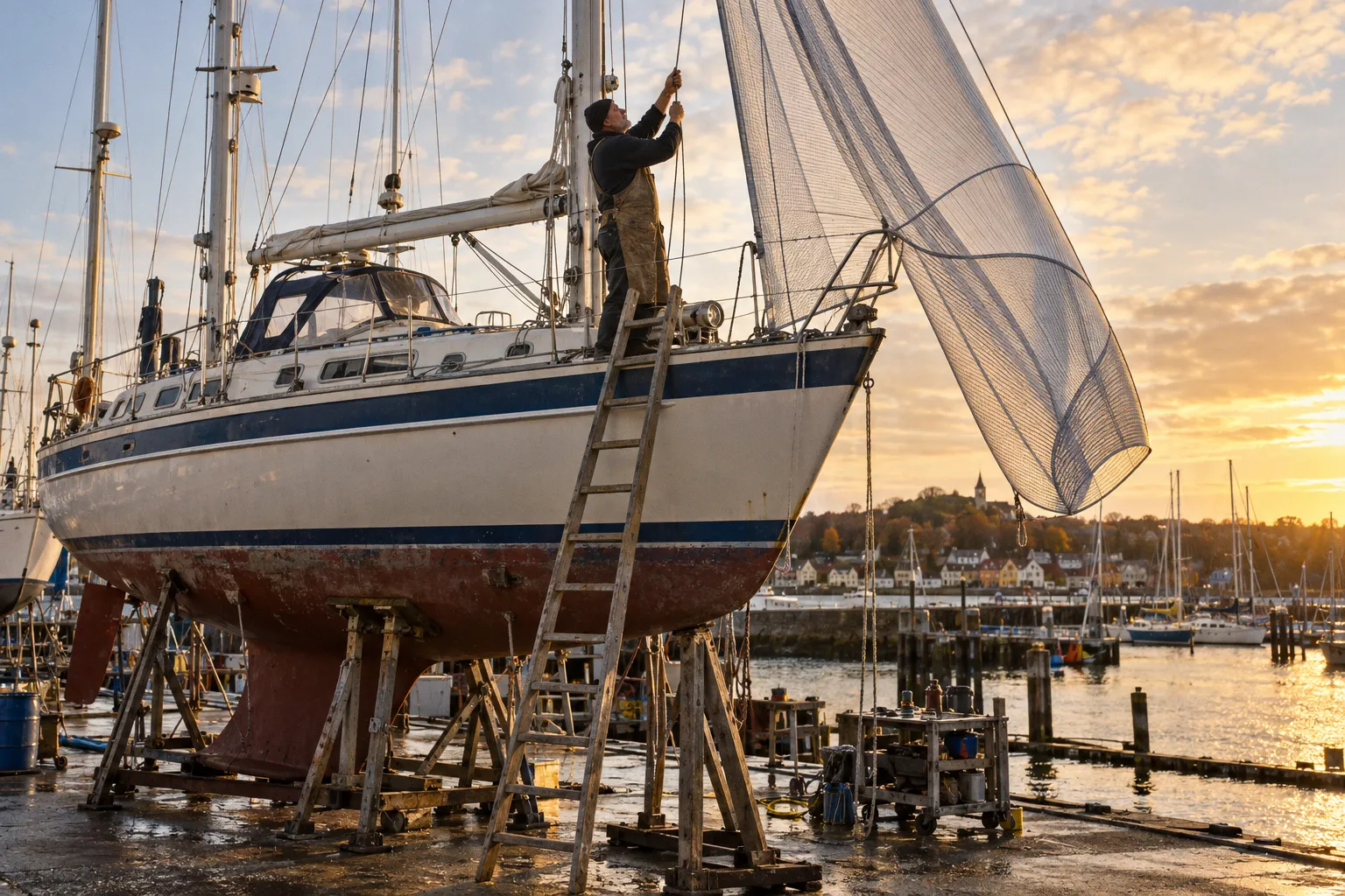 Hallberg-Rassy 41: Mehr Speed durch moderne Segelgarderobe
